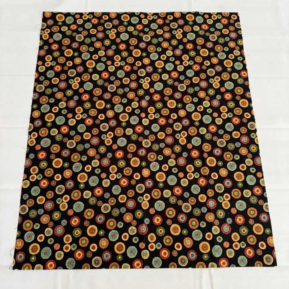 Moda Coming Home 19506 Deb Strain Floral on Black Cotton Fabric 2 FQs OOP 2011